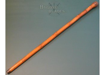 British 19th Century Large Root-Ball Sword Cane #7