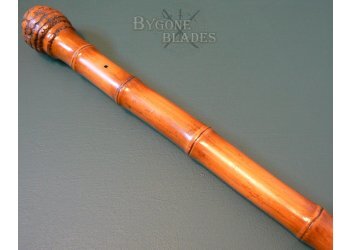 British 19th Century Large Root-Ball Sword Cane #9