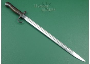 British 1907 Mk1 Hooked Quillon Bayonet. Mk1 Internal Chape Scabbard. #2207018 #5