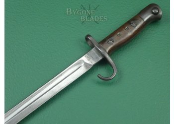 British 1907 Mk1 Hooked Quillon Bayonet. Mk1 Internal Chape Scabbard. #2207018 #8