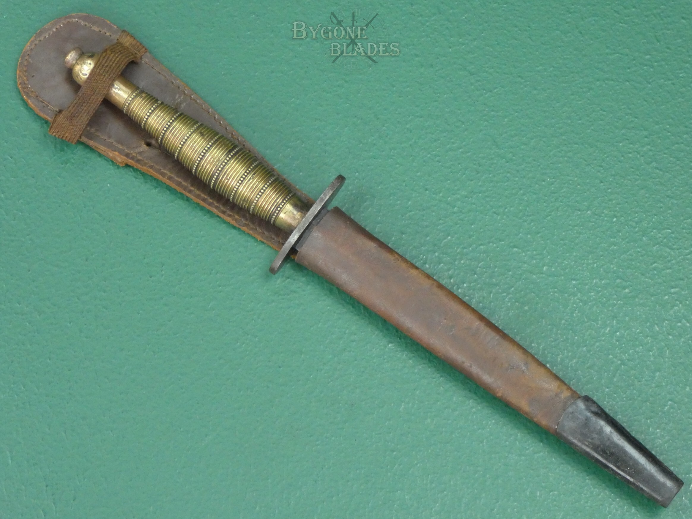 British Beaded &amp; Ribbed FS Commando Dagger. WW2. #2609007 #3