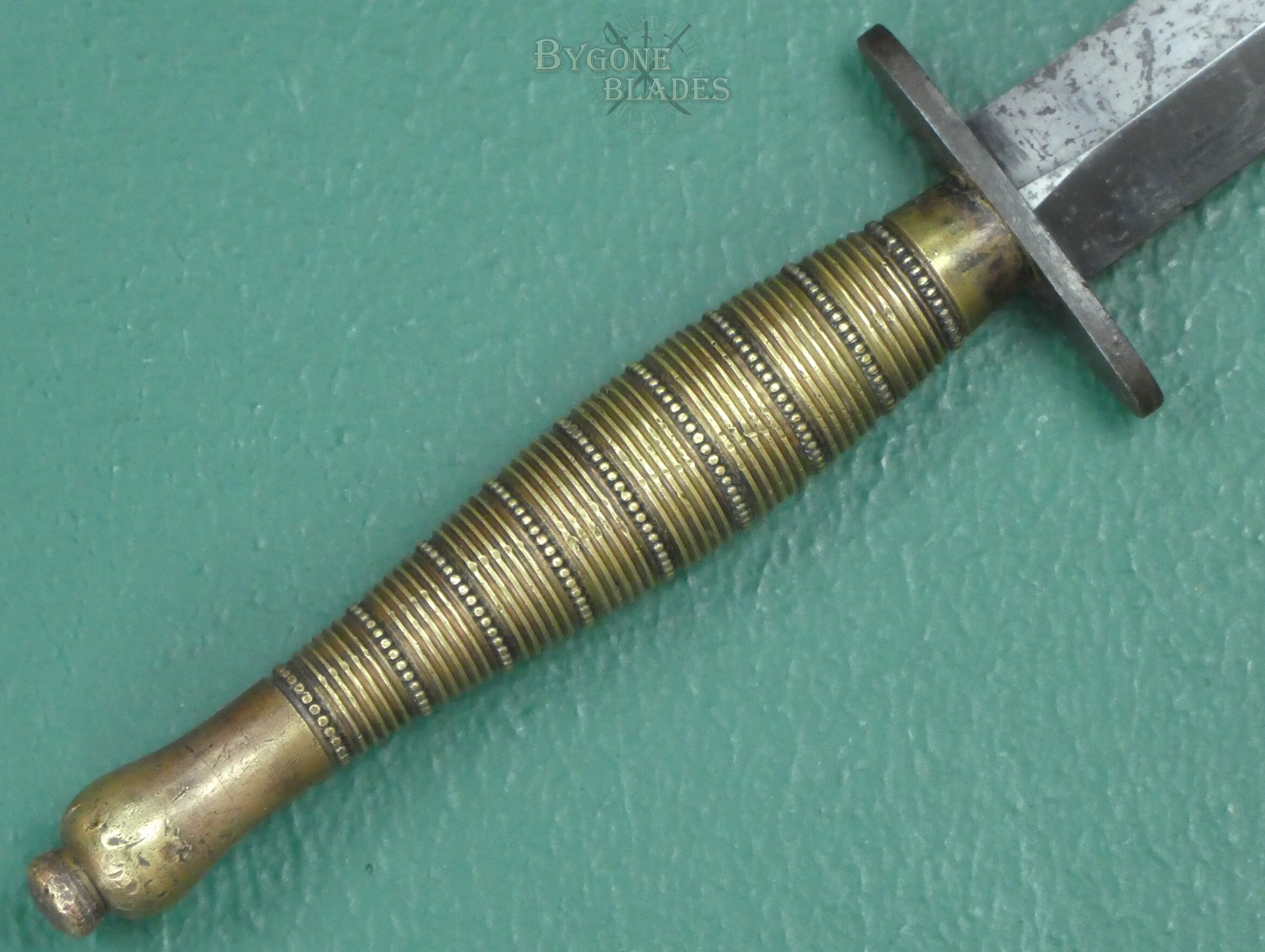 British Beaded &amp; Ribbed FS Commando Dagger. WW2. #2609007 #9