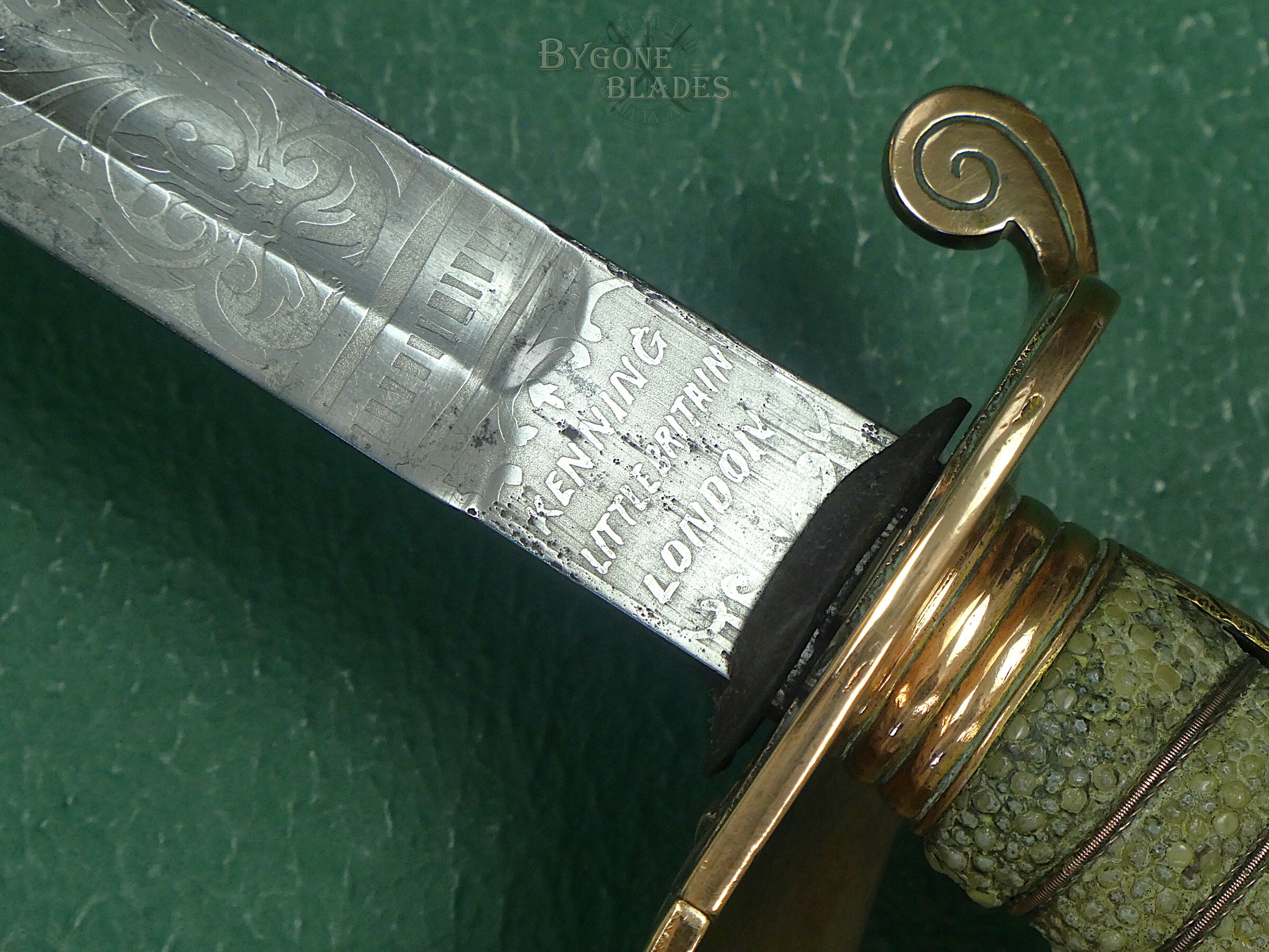 British Early 1846 Pattern Royal Navy Officers Sword. Kenning Circa 1850. #2609003 #15