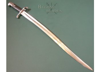 British Early Production 1856 Enfield Yataghan Sword Bayonet. Riveted Spring #4