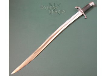 British Early Production 1856 Enfield Yataghan Sword Bayonet. Riveted Spring #5
