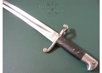 British Early Production 1856 Enfield Yataghan Sword Bayonet. Riveted Spring #7