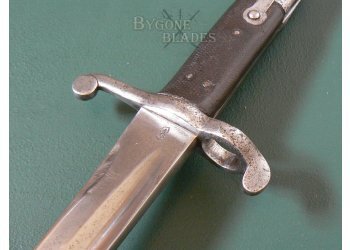 British Early Production 1856 Enfield Yataghan Sword Bayonet. Riveted Spring #8