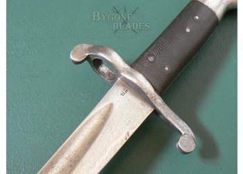 British Early Production 1856 Enfield Yataghan Sword Bayonet. Riveted Spring #9