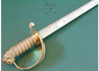 British East India Company 1827 Pattern Quill Point Naval Officers Sword #7