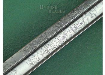 British Edward VII 1856 Pattern Royal Artillery Officers Sword. Pillin. #2511014 #15