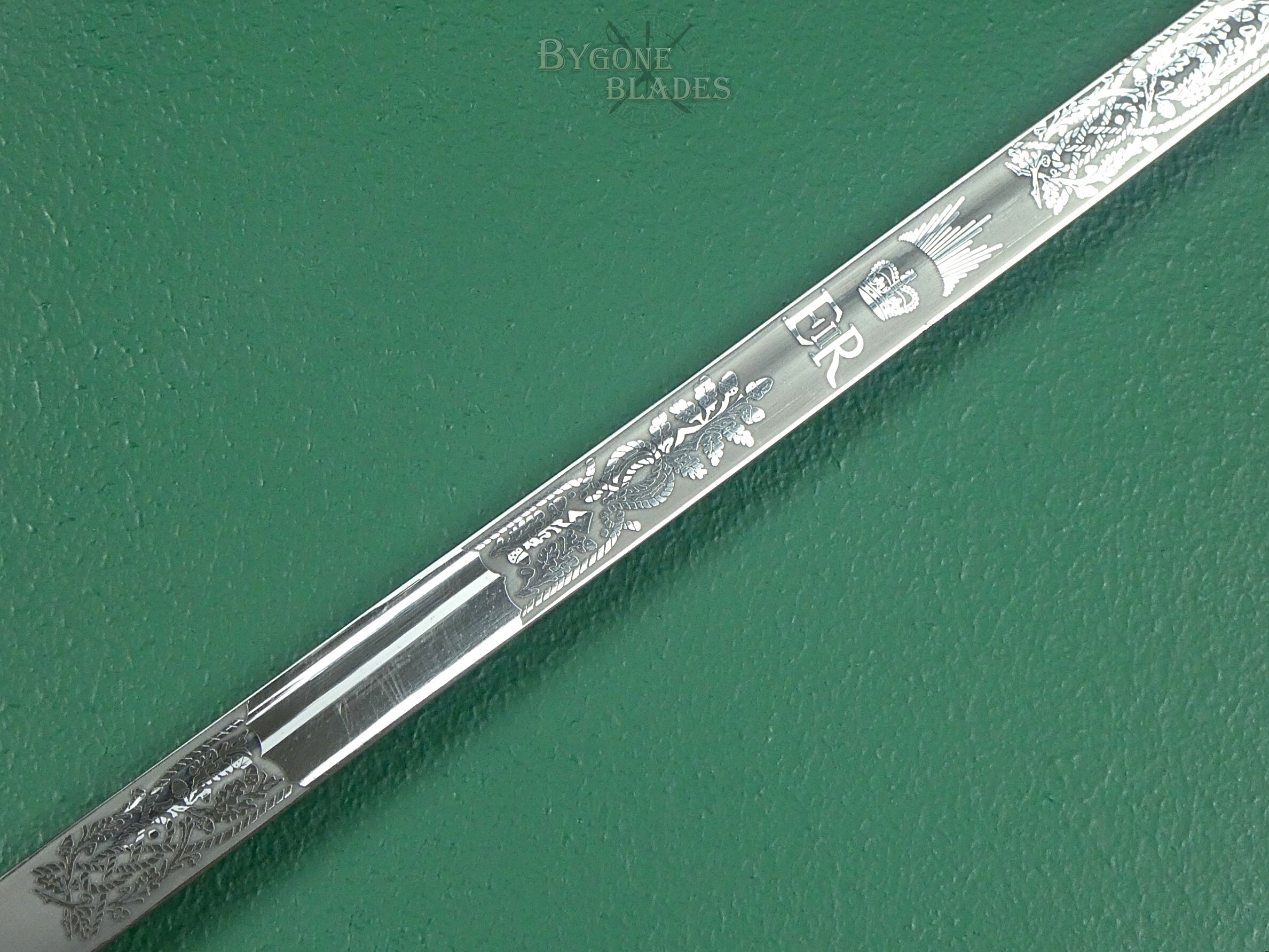 British EIIR Parade Ready Royal Navy Officers Sword. FIRMIN. #2310006 #13