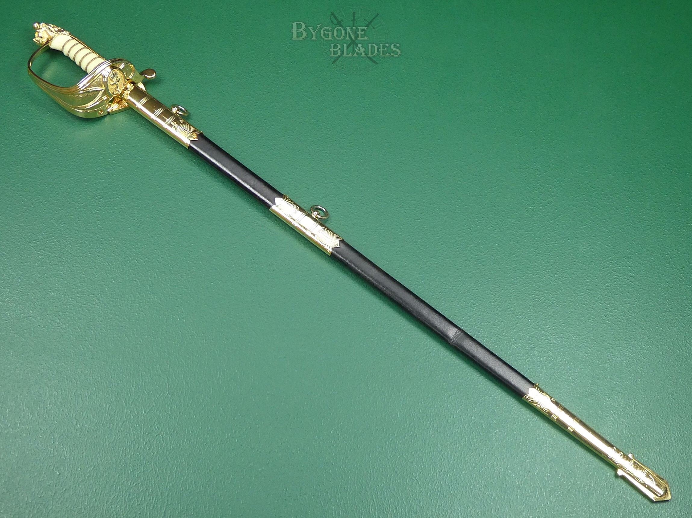 British EIIR Parade Ready Royal Navy Officers Sword. FIRMIN. #2310006 #3