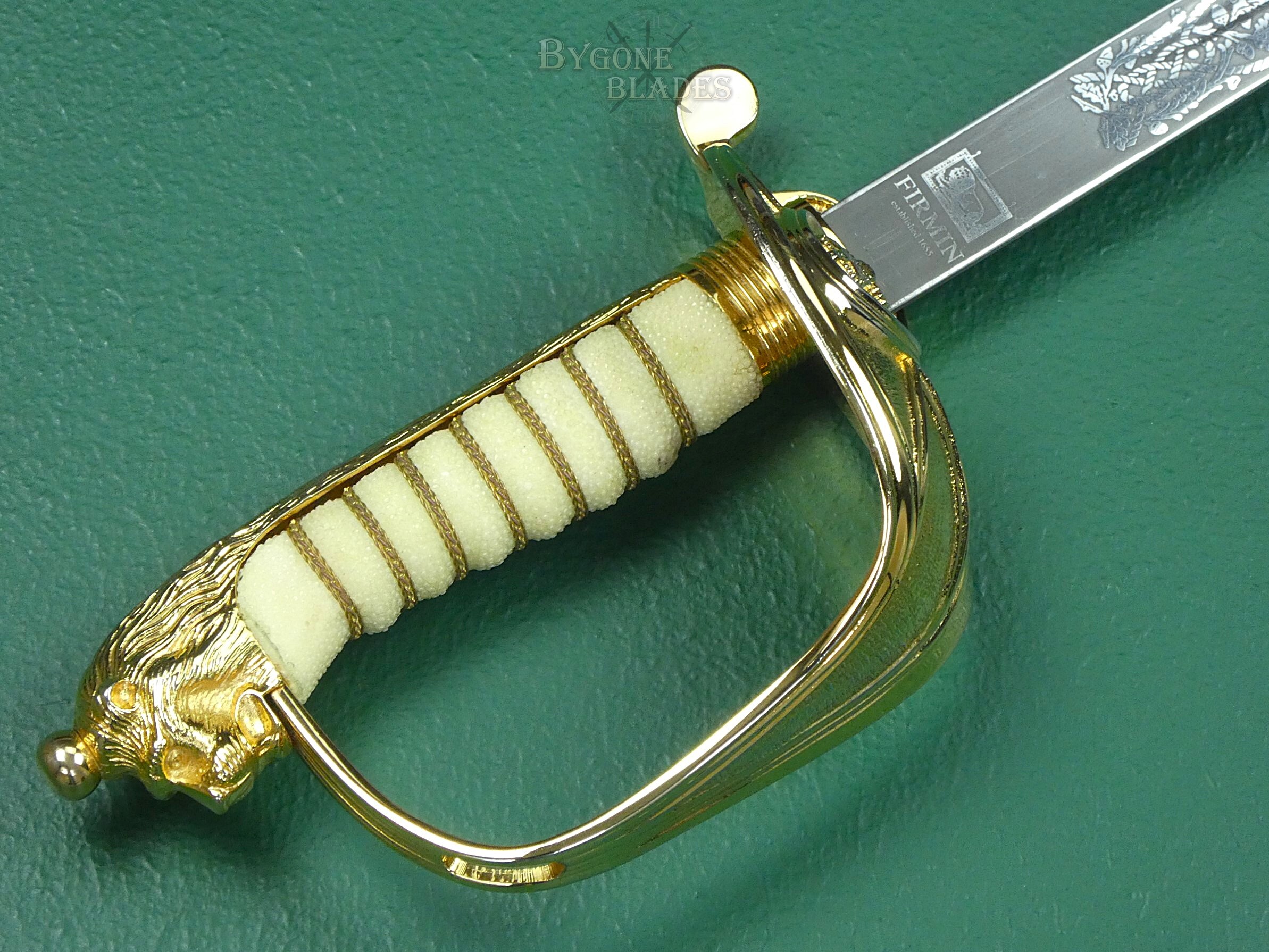 British EIIR Parade Ready Royal Navy Officers Sword. FIRMIN. #2310006 #9