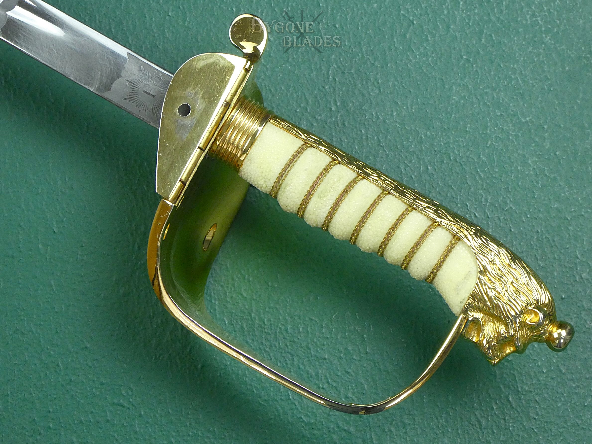 British EIIR Parade Ready Royal Navy Officers Sword. FIRMIN. #2310006 #10
