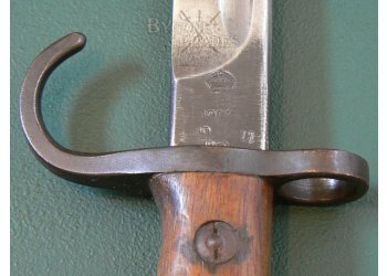 British First Pattern 1907 Hook Quillon Bayonet. Royal Inniskilling Fusiliers. Enfield 1911 #8
