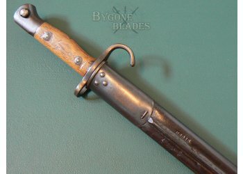 British First Pattern 1907 Hooked Quillon Bayonet. Sanderson 1908 #4