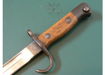 British First Pattern 1907 Hooked Quillon Bayonet. Sanderson 1908 #9