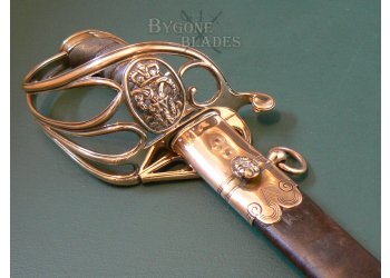 British George IV 1822 Pattern Pipe-Back Infantry Officers Sword #15