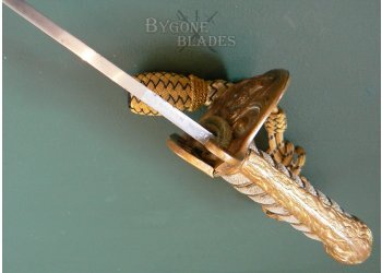 British Royal Navy P1827 George V. Named WW1 Officers Sword #12