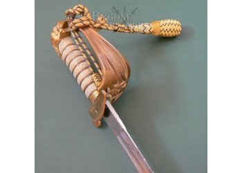 British Royal Navy P1827 George V. Named WW1 Officers Sword #9