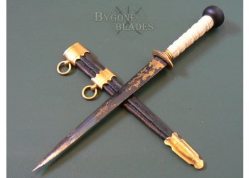 British Georgian Blue and Gilt Naval Dirk #2