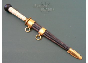 British Georgian Blue and Gilt Naval Dirk #4