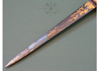 British Georgian Blue and Gilt Naval Dirk #5