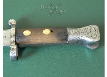 Firing damage to hilt scales. Lee Metford MkI