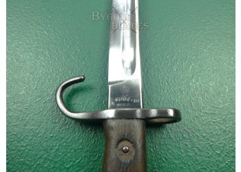 British MOLE 1907 Mk1 Hooked Quillon Bayonet. No.1 Mk1 Scabbard. #2212002 #11