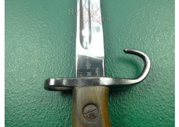 British MOLE 1907 Mk1 Hooked Quillon Bayonet. No.1 Mk1 Scabbard. #2212002 #12