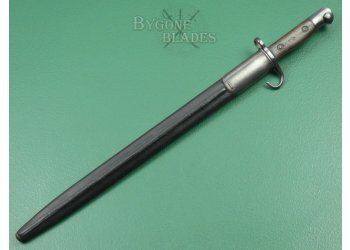 British MOLE 1907 Mk1 Hooked Quillon Bayonet. No.1 Mk1 Scabbard. #2212002 #4