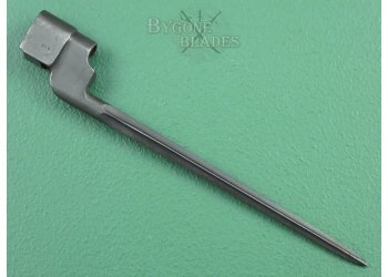 British No.4 Mk 1 Cruciform Bayonet. Rare Blackened Variant. Singer 1942 #5