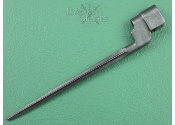 British No.4 Mk 1 Cruciform Bayonet. Rare Blackened Variant. Singer 1942 #6