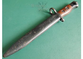 British No.5 MkI Type II Jungle Carbine Bayonet. Poole. MkI Scabbard #7