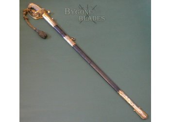 British P1827 Victorian Royal Navy Officers Broadsword #3