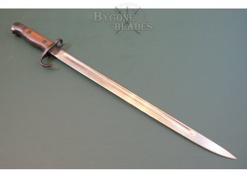 British Pre-WW1 1907 Pattern Hooked Quillon Bayonet. Wilkinson 1909. Lincolnshire Regiment #5