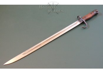 British Pre-WW1 1907 Pattern Hooked Quillon Bayonet. Wilkinson 1909. Lincolnshire Regiment #6