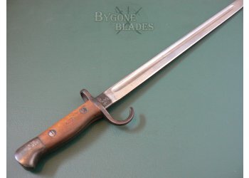 British Pre-WW1 1907 Pattern Hooked Quillon Bayonet. Wilkinson 1909. Lincolnshire Regiment #9