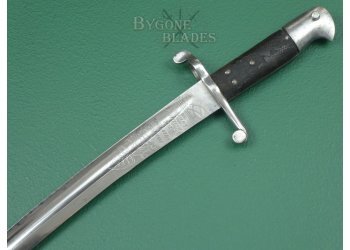 British Etched Blade 1856 Pattern Sword Bayonet. Prince Alberts Own Leicester Yeomanry. #2201004 #8