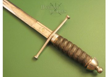 British. Royal Scots Officers Cross Hilt Broadsword #10