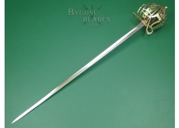 British Scottish Infantry Staff Sergeants Basket Hilted Back Sword. WW1. #2307005 #6
