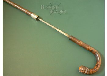 British Studded Root-Ball Sword Cane. #6