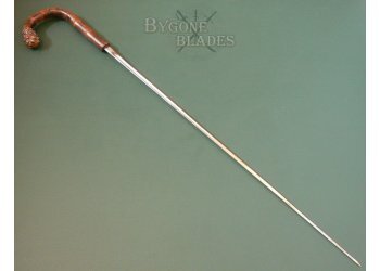 British Studded Root-Ball Sword Cane. #7
