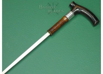 British Victorian Derby Handle Sword Cane Circa 1890. #2402001 #11
