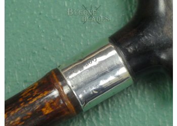 British Victorian Derby Handle Sword Cane Circa 1890. #2402001 #7