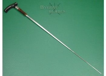 British Victorian Derby Handle Sword Cane Circa 1890. #2402001 #8