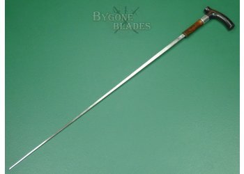 British Victorian Derby Handle Sword Cane Circa 1890. #2402001 #9