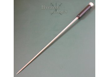 British Victorian Gentlemans Ebonised Sword Cane Dated 1894 #4