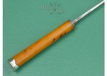 British Victorian Malacca Sword Cane. #2603005 #7