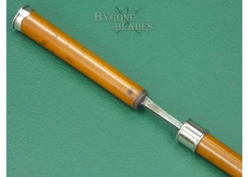 British Victorian Malacca Sword Cane. #2603005 #9